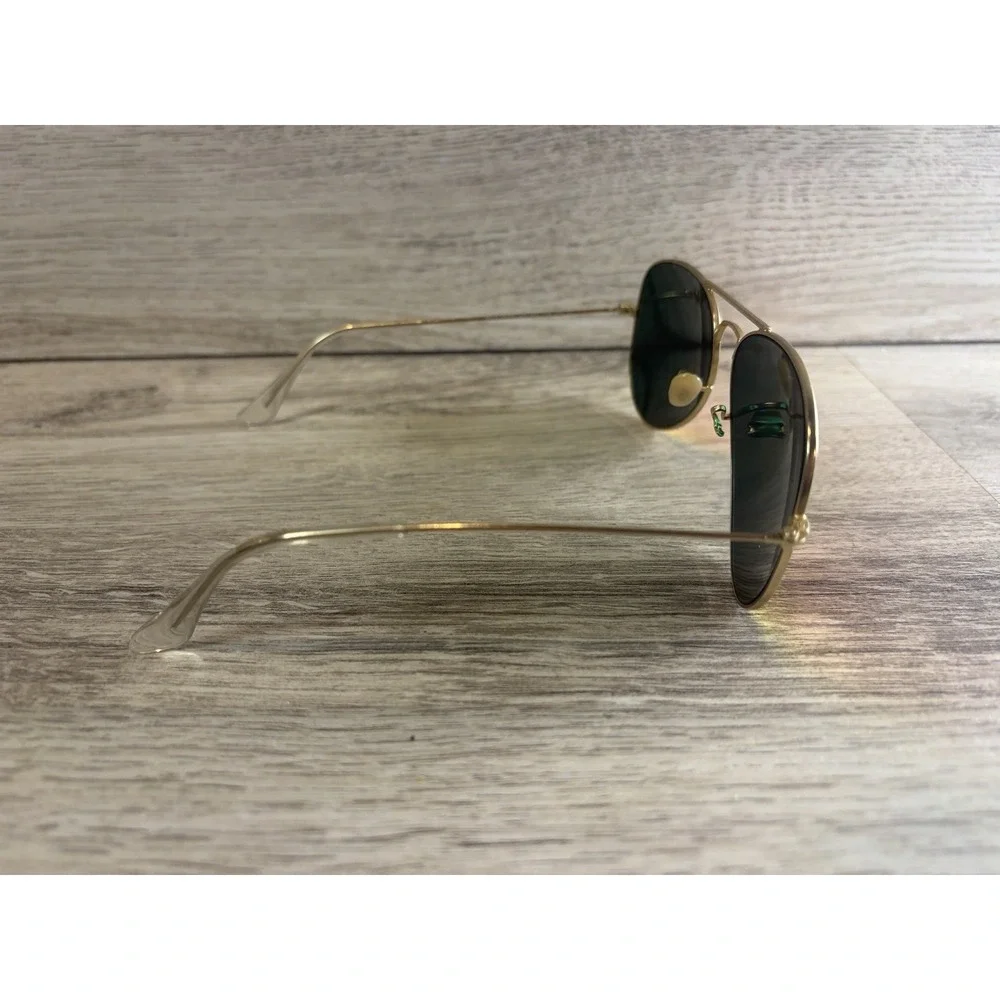 Ray Ban RB3025 Large Aviator Gold Metal Frame Mirrored Orange Lens 58 mm